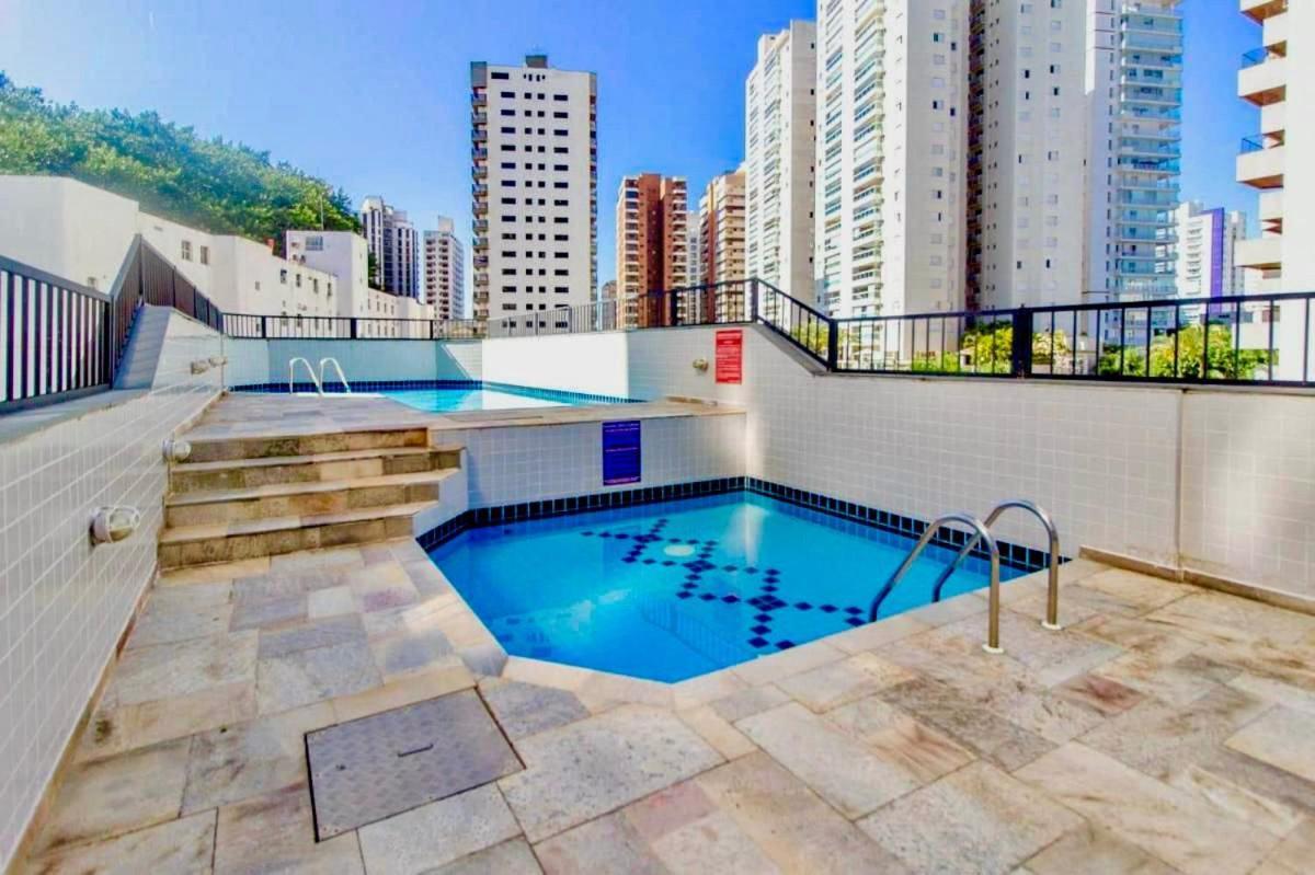 Apto Com Piscina 2 Quadras Da Praia Guaruja Bagian luar foto